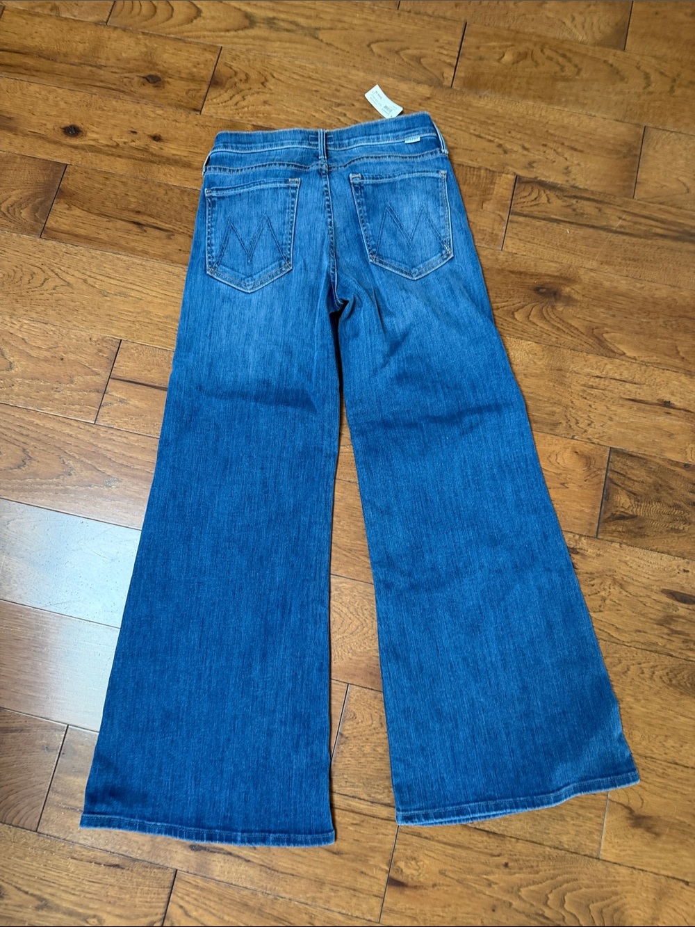 MOTHER Blue Wide Leg Flare Jeans NWT - Picture 5 of 5